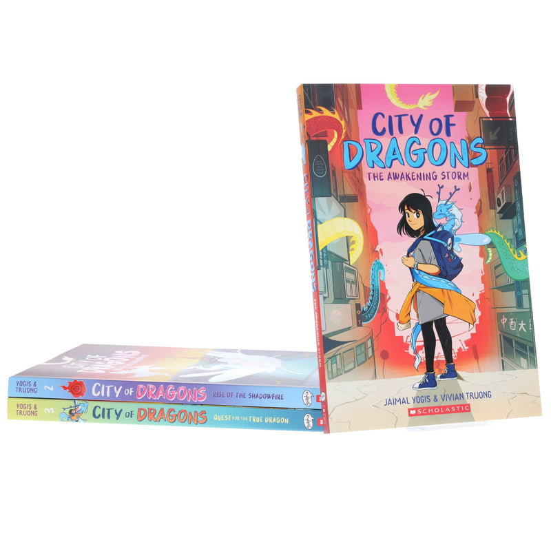 City of Dragons by Jaimal Yogis & Vivian Truong 3 Graphic Novels Collection Set - Ages 8-12 - Paperback Graphic Novels Scholastic