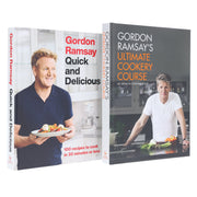 Gordon Ramsay's Cookbook Collection (Quick & Delicious and Ultimate Cookery Course) 2 Books Set - Non Fiction - Hardback Non-Fiction Hachette