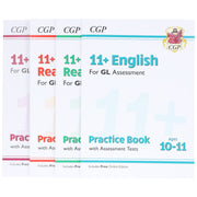 CGP 11+ Practice Book & Assessment Tests Bundle (for GL Assessment) 4 Books Set - Ages 10-11 - Paperback (Includes Free Online Edition) 9-14 Coordination Group Publications Ltd (CGP)