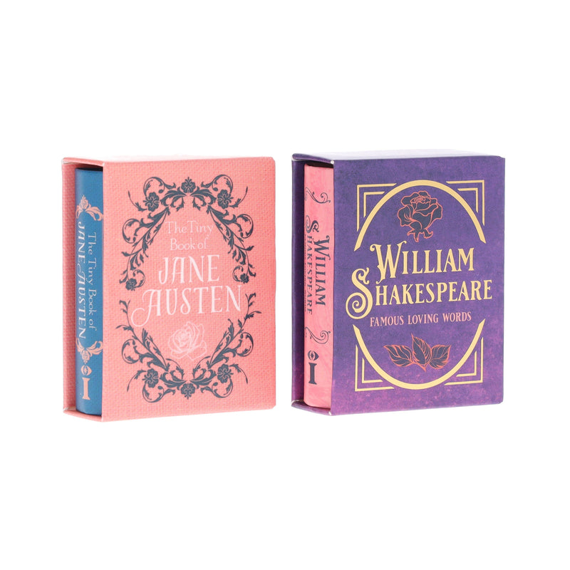 The Tiny Books of Jane Austen & William Shakespeare: Famous Loving Words by Darcy Reed 2 Books Set - Fiction - Hardback Fiction Insight Editions
