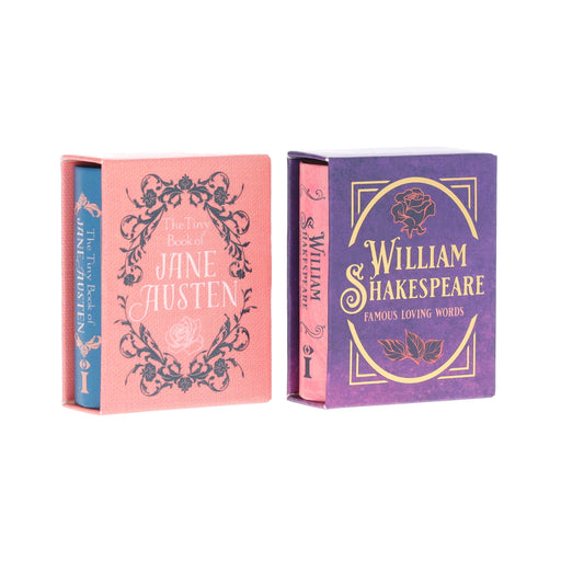 The Tiny Books of Jane Austen & William Shakespeare: Famous Loving Words by Darcy Reed 2 Books Set - Fiction - Hardback Fiction Insight Editions