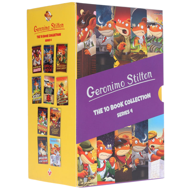 Geronimo Stilton Series 4: The 10 Books Collection Box Set - Ages 5-7 - Paperback B2D DEALS Sweet Cherry Publishing