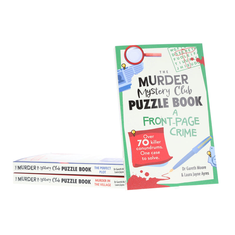The Murder Mystery Club Puzzle Book Series by Gareth Moore & Laura Jayne Ayres 3 Books Collection Set - Non Fiction - Paperback Non-Fiction Michael O'Mara Books Ltd