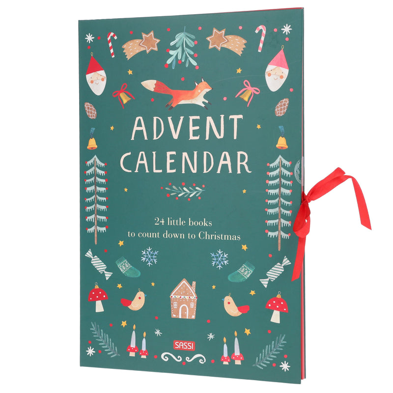 Advent Calendar by Alice Pasinetti 24 Little Books to Count down to Christmas - Ages 3+ - Hardback 3-5 Sassi