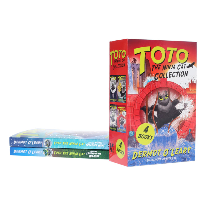 Toto the Ninja Cat Series by Dermot O’Leary Illustrated 6 Books Collection Set - Ages 7+ - Paperback 7-9 Hachette