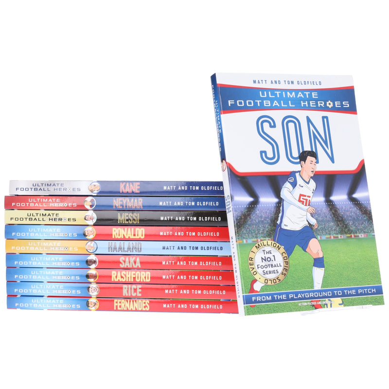 Ultimate Football Heroes Series 1 Collection 10 Books Set By Matt Oldfield, Tom Oldfield - Ages 7+ - Paperback 7-9 Bonnier Books Ltd