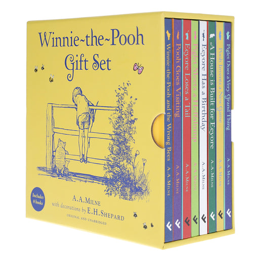Classic Winnie-the-Pooh Illustrated 8 Books Gift Box Set by A. A. Milne - Ages 5+ - Hardback 5-7 HarperCollins Publishers