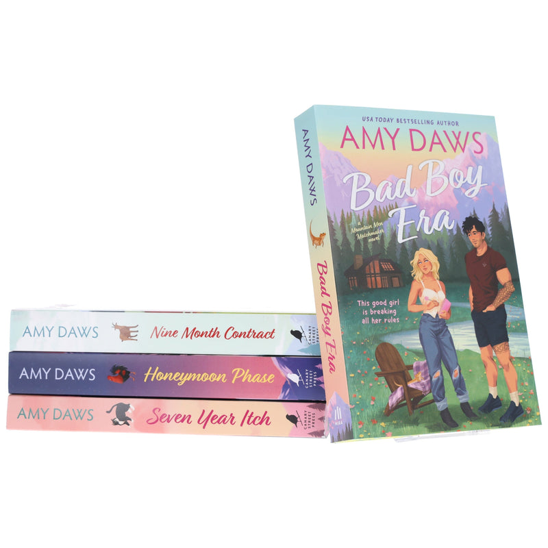 Mountain Men Matchmaker Series by Amy Daws 4 Book Sprayed Edges Collection Set - Fiction - Paperback Fiction Mira Books