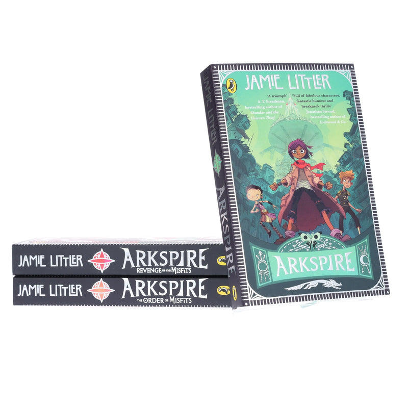 Arkspire Series by Jamie Littler: An Epic Illustrated Adventure 3 Books Collection Set - Ages 8-13 - Paperback 9-14 Penguin Random House