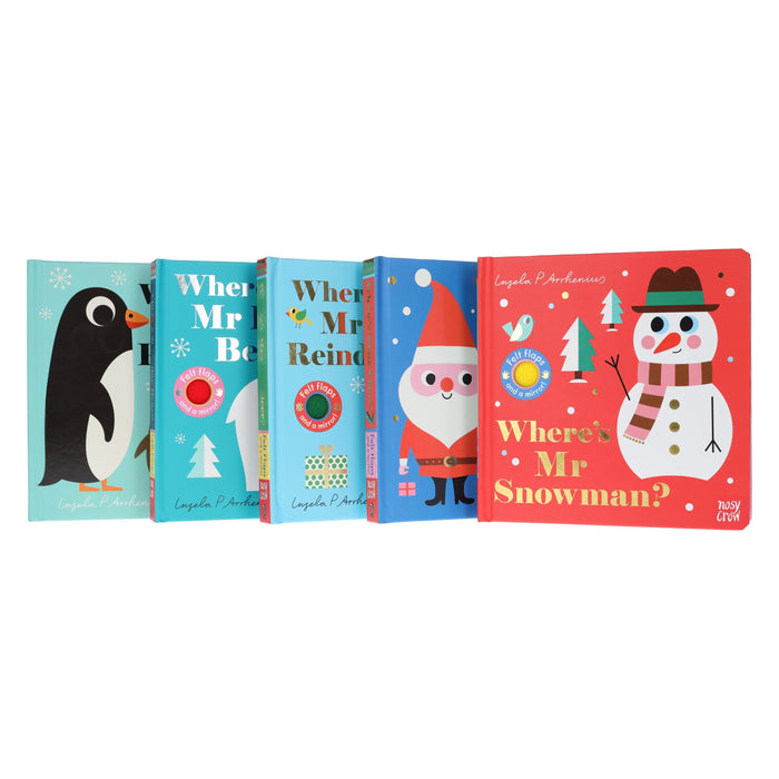 Felt Flaps and a Mirror! Series by Ingela P Arrhenius 5 Books Collection Set - Ages 1-3 - Board Book 0-5 Nosy Crow Ltd