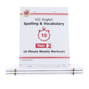 CGP KS1 (Year 2) 10-Minute Weekly Workouts Collection 4 Books Set - Ages 5-7 - Paperback 5-7 Coordination Group Publications Ltd (CGP)