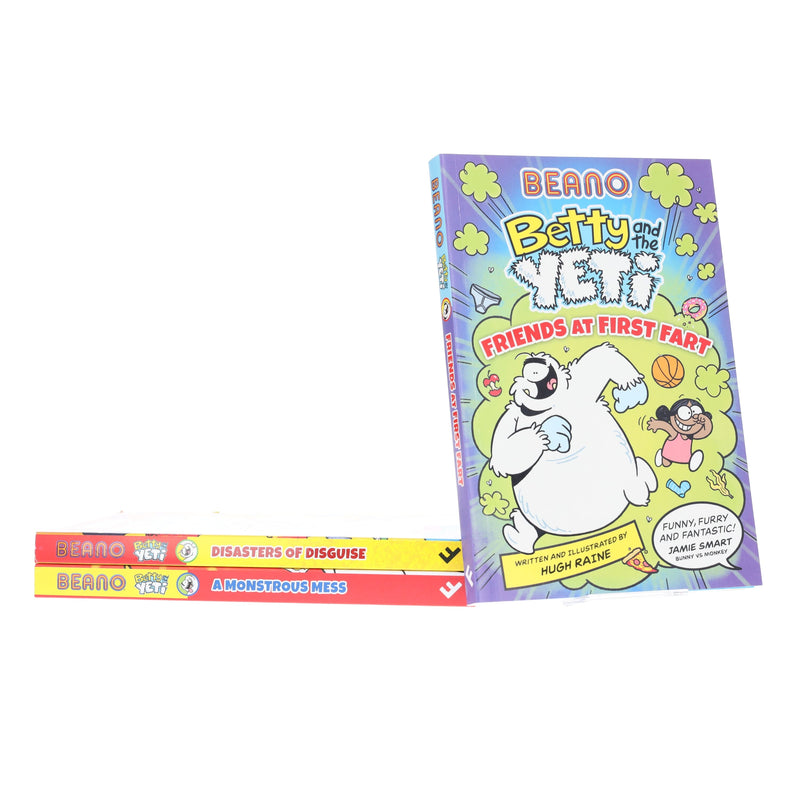 BEANO Betty And The Yeti Series by Hugh Raine & Beano 3 Books Collection Set - Ages 6+ - Paperback 5-7 HarperCollins Publishers