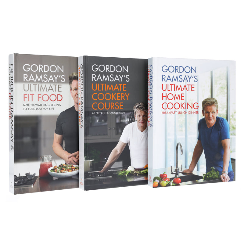 Gordon Ramsay's Ultimate Home Cooking, Cookery Course & Fit Food 3 Books Collection Set - Non Fiction - Hardback