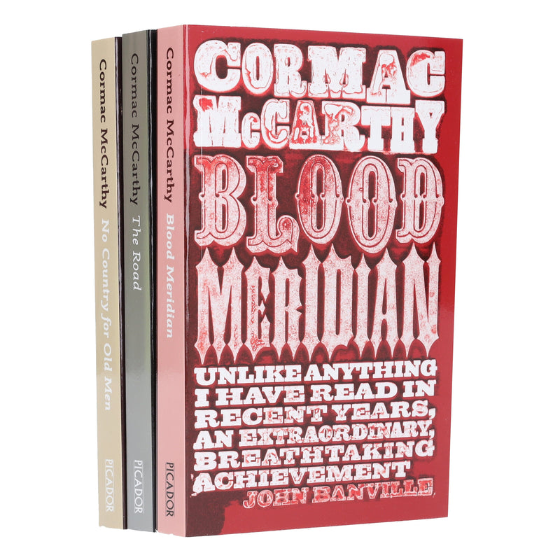Cormac McCarthy 3 Books Collection Set (The Road, Blood Meridian & No Country for Old Men) - Fiction - Paperback B2D DEALS Macmillan