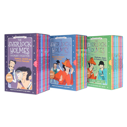 The Sherlock Holmes Children's 30 Books Collection (Series 1, 2 & 3) by Sir Arthur Conan Doyle - Ages 7-9 – Paperback 7-9 Sweet Cherry Publishing