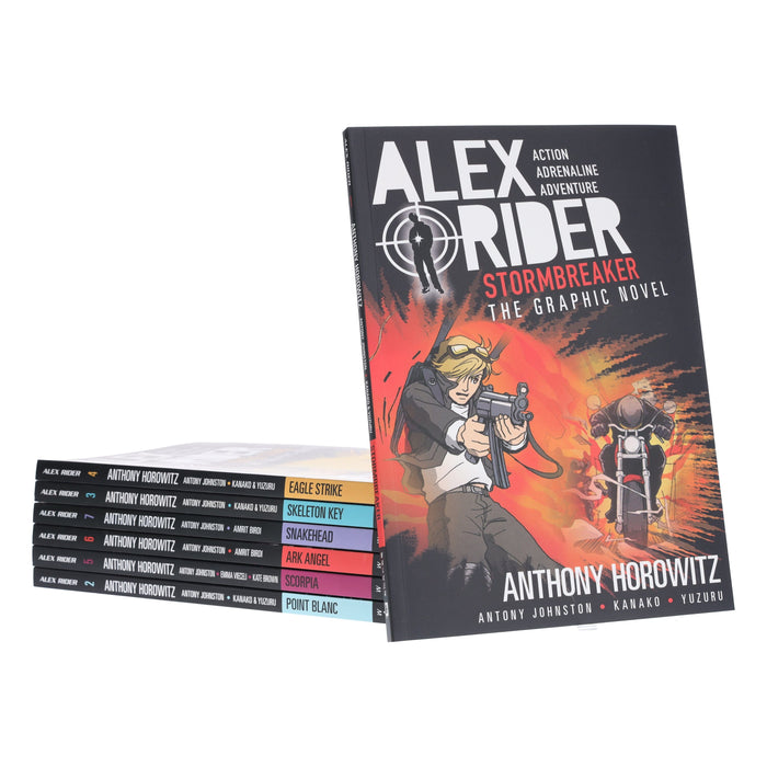 Alex Rider by Anthony Horowitz 7 Graphic Novel Adventures Box Set - Ages 8-16 - Paperback Graphic Novels Walker Books