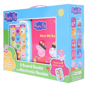 Peppa Pig - Electronic Me Reader Jr and 8 Look and Find Sound Book Library - Ages 2+ - Board Book 0-5 PI Kids