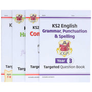 CGP KS2 (Year 3) Targeted Question and Practice Bundle 4 Books Collection Set - Ages 7-8 - Paperback 7-9 Coordination Group Publications Ltd (CGP)