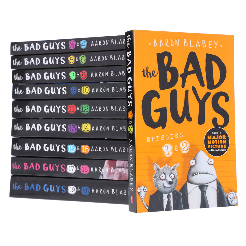 The Bad Guys Episodes by Aaron Blabey: 1-20 Collection 10 Books Set - Ages 7-9 - Paperback