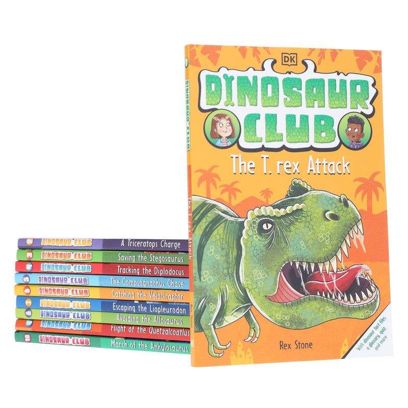 Dinosaur Club Series by Rex Stone (Book 1-10) Collection 10 Books Set - Age 5-7 - Paperback 5-7 DK Children