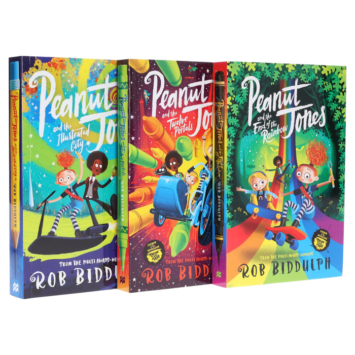 Peanut Jones Series By Rob Biddulph 3 Books Collection Set - Ages 8-11 - Paperback 9-14 Pan Macmillan