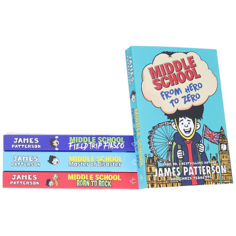 James Patterson Middle School 4 Books Collection Set - Ages 9 -14 - Paperback 9-14 Arrow Books