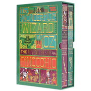 The Wonderful Wizard of Oz & The Adventures of Pinocchio (MinaLima Edition) by L. Frank Baum & Carlo Collodi 2 Books Box Set - Fiction - Hardback (Illustrated with Interactive Elements) Fiction HarperCollins Publishers