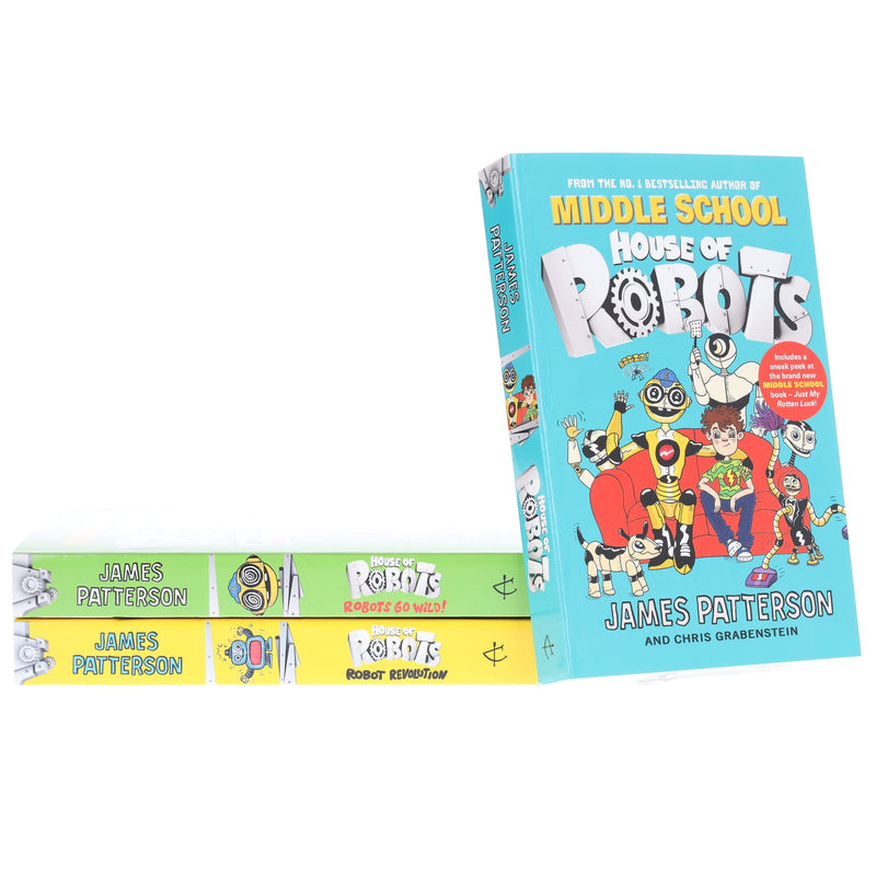 House of Robots Series 3 Books Collection Set By James Patterson - Ages 9-14 - Paperback 9-14 Penguin Random House