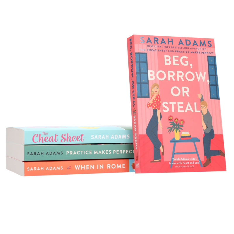 Sarah Adams Collection (The Cheat Sheet, When in Rome, Practice Makes Perfect & Beg, Borrow, or Steal) 4 Books Set - Fiction - Paperback Fiction Hachette