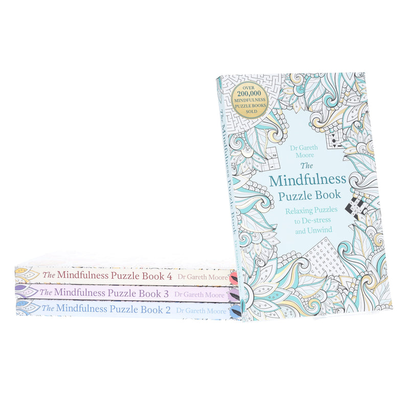 Mindfulness Puzzle Books by Dr Gareth Moore 4 Books Collection Set - Non Fiction - Paperback Non-Fiction Hachette