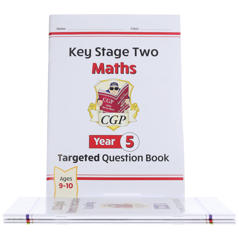 CGP KS2 (Year 5) Targeted Question and Practice Bundle 4 Books Collection Set - Ages 9-10 - Paperback 9-14 Coordination Group Publications Ltd (CGP)