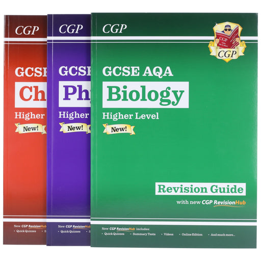 CGP GCSE Science AQA Higher Revision Guide with CGP RevisionHub 3 Books Set - Paperback Young Adult Coordination Group Publications Ltd (CGP)