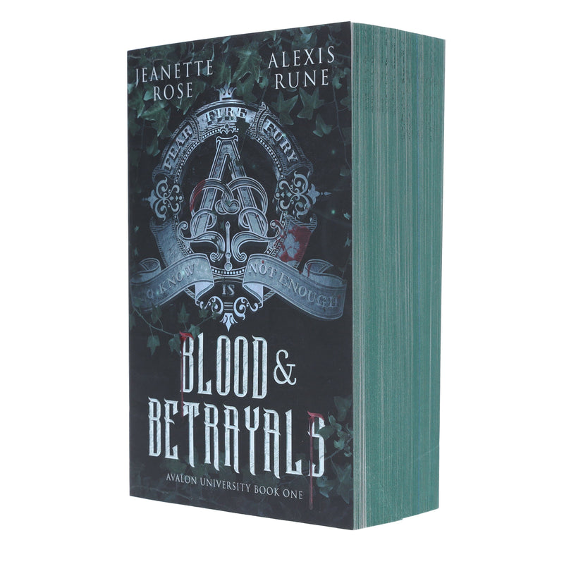 Blood & Betrayals by Jeanette Rose & Alexis Rune (Avalon University, Book One) - Fiction - Sprayed Edges - Paperback Fiction Simon And Schuster