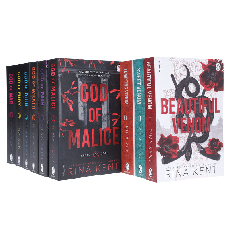 Legacy of Gods & Vipers Series Dark Romance by Rina Kent 9 Books Collection Set - Fiction - Paperback B2D DEALS Penguin Random House