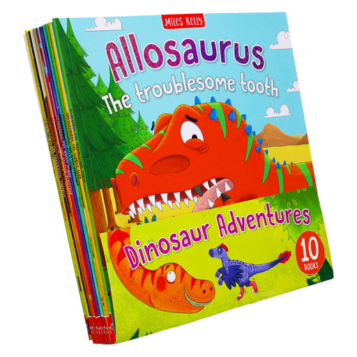 Miles Kelly Dinosaur Adventures 10 Books Collection Set By Catherine Veitch - Ages 2+ - Paperback 0-5 Miles Kelly Publishing Ltd