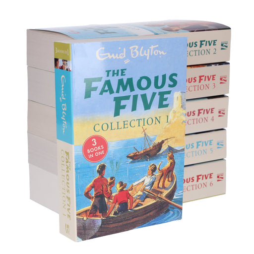 The Famous Five By Enid Blyton 6 Books 18 Story Collection - Ages 7-11 - Paperback 7-9 Hachette