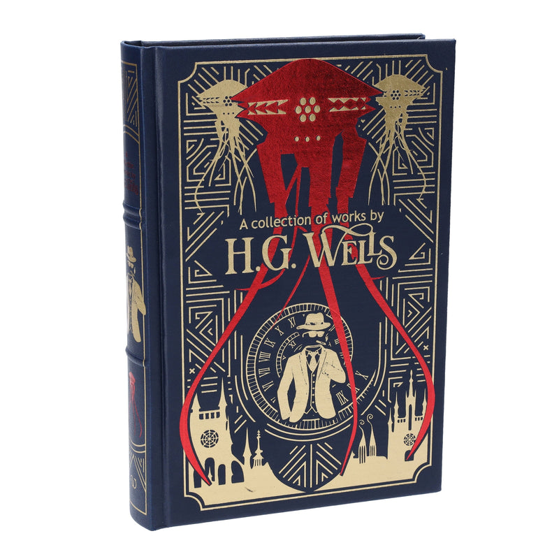 A Collection Of Works by H.G. Wells - Fiction - Leather Bound Hardback Fiction Wilco Books
