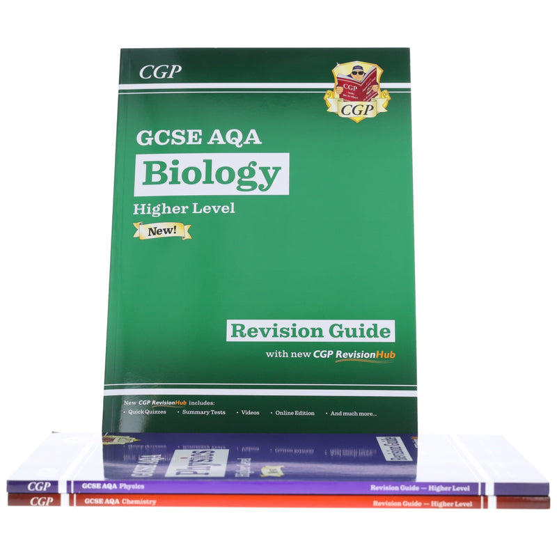 CGP GCSE Science AQA Higher Revision Guide with CGP RevisionHub 3 Books Set - Paperback Young Adult Coordination Group Publications Ltd (CGP)