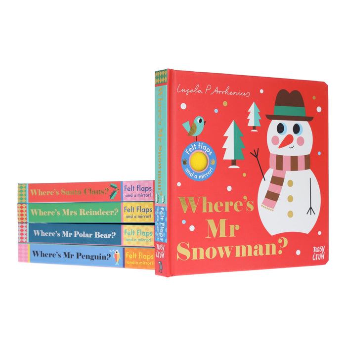 Felt Flaps and a Mirror! Series by Ingela P Arrhenius 5 Books Collection Set - Ages 1-3 - Board Book 0-5 Nosy Crow Ltd