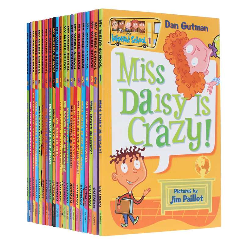 My Weird School 21 Books Box Set By Dan Gutman - Ages 6-10 - Paperback 7-9 HarperCollins Publishers