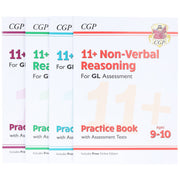 CGP 11+ Practice Book and Assessment Tests Bundle (for GL Assessment) 4 Books Set - Ages 9-10 - Paperback (Includes Free Online Edition) 9-14 Coordination Group Publications Ltd (CGP)