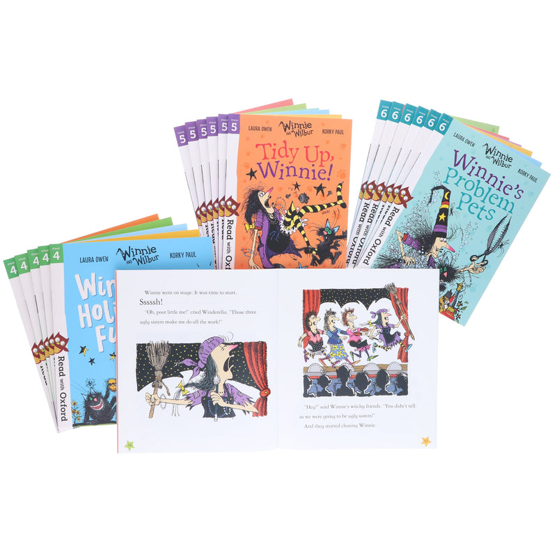 Read With Oxford: Winnie And Wilbur 18 Books Collection Set Level Stage 4, 5 & 6 - Ages 4-6 - Paperback 5-7 Oxford University Press
