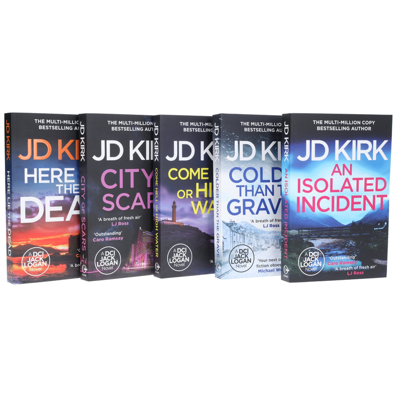 DCI Logan Crime Thrillers (Book 1-5) by JD Kirk 5 Books Collection Set - Fiction - Paperback Fiction Canelo