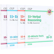 CGP 11+ 10-Minute Tests For GL Assessment 4 Books Collection Set (Includes Free Online Edition)- Ages 10-11 - Paperback 9-14 Coordination Group Publications Ltd (CGP)