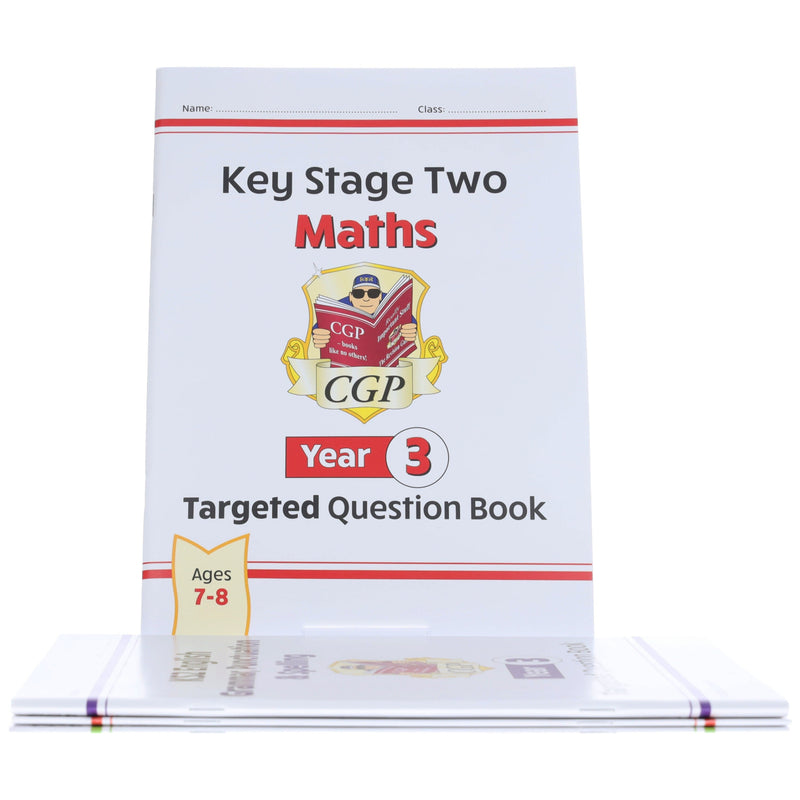CGP KS2 (Year 3) Targeted Question and Practice Bundle 4 Books Collection Set - Ages 7-8 - Paperback 7-9 Coordination Group Publications Ltd (CGP)