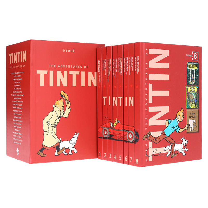 The Adventures of Tintin by Hergé: Compact Edition 8 Books Box Set - Ages 7+ - Hardback 7-9 HarperCollins Publishers