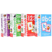Flashcards Tray: Four Sets of 27 Double-Sided Flashcards (Get Set Go) - Ages 3+ - Cards 3-5 Miles Kelly Publishing Ltd