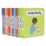 A Case of Akhlaaq - 12 Mini Islamic Books Box Set - Ages 0-5 - Board Book 0-5 Salaam Cherry