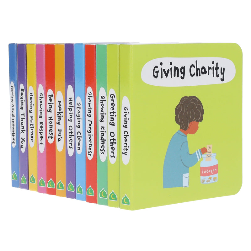 A Case of Akhlaaq - 12 Mini Islamic Books Box Set - Ages 0-5 - Board Book 0-5 Salaam Cherry