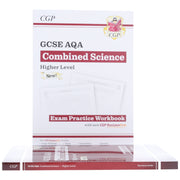 CGP GCSE AQA Combined Science Higher Level Revision Guide & Exam Practice Workbook 2 Books Set - Paperback Young Adult Coordination Group Publications Ltd (CGP)